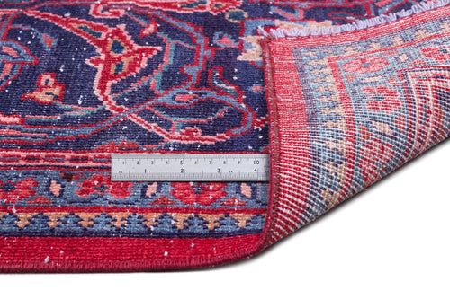 Epir Red Vintage Wool Handmade Area Rug 9'10" x 13'0"