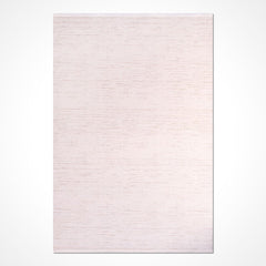 White Striped Area Rug - Machine Made Rug with 8mm Pile Height & Laser Cut Edges