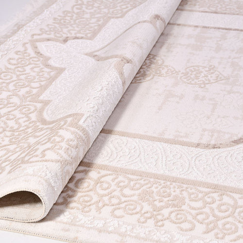 Winter Cream Classic Machine Made Area Rug