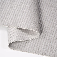 Grey Striped Area Rug - Machine Made Acrylic Rug with Laser Cut Edge, 8mm Pile
