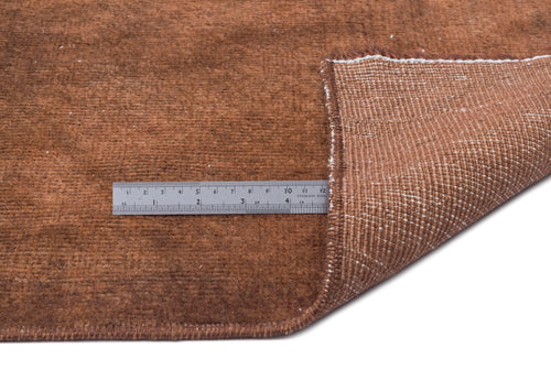 Epir Brown Vintage Wool Handmade Area Rug 9'7" x 12'10"