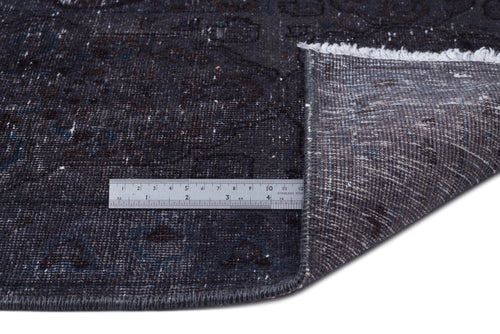 Epir Grey Vintage Wool Handmade Area Rug 9'7" x 13'1"