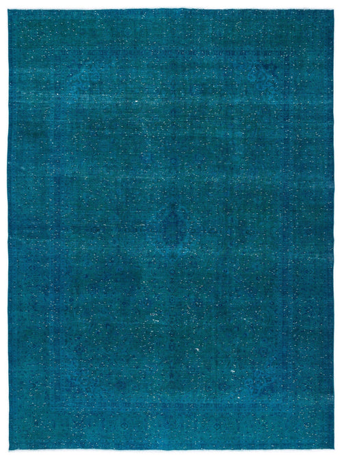 Epir Turquoise Vintage Wool Handmade Area Rug 9'9" x 12'11"