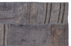 Teselya 1141 Beige Striped Wool Handmade Area Rug 5'3" x 7'7"