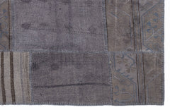 Teselya 1141 Beige Striped Wool Handmade Area Rug 5'3" x 7'7"