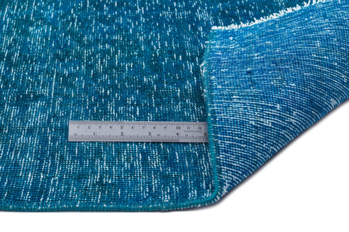 Epir Turquoise Vintage Wool Handmade Area Rug 9'7" x 13'11"