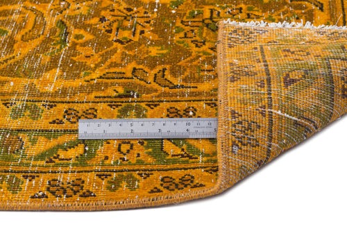 Epir Yellow Vintage Wool Handmade Area Rug 9'3" x 13'2"