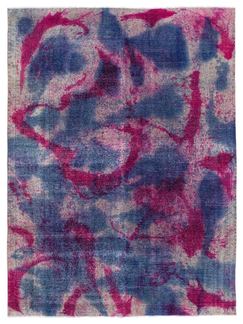 Epir Blue Vintage Wool Handmade Area Rug 9'5" x 12'11"