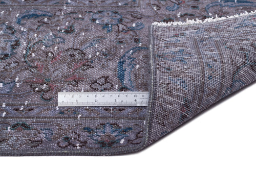 Epir Grey Vintage Wool Handmade Area Rug 9'6" x 12'9"