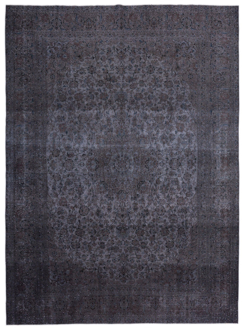Epir Grey Vintage Wool Handmade Area Rug 9'6" x 12'9"