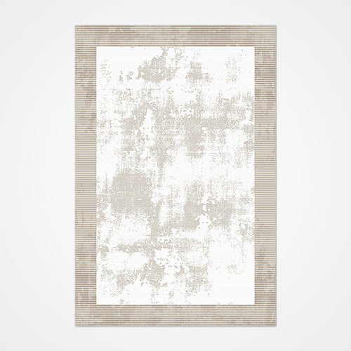 Briar Beige Frame Machine Made Area Rug