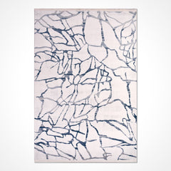 Modern Area Rug - Mallory White Machine Made Rug With 10mm Pile Height