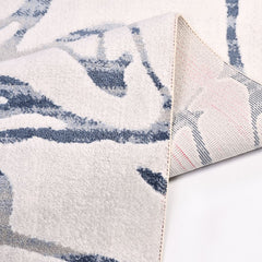 Modern Area Rug - Mallory White Machine Made Rug With 10mm Pile Height