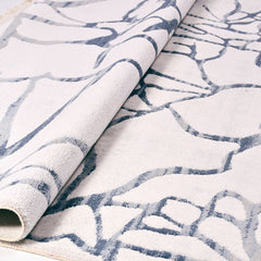 Modern Area Rug - Mallory White Machine Made Rug With 10mm Pile Height