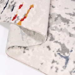 Modern Area Rug - Machine Made Grey Rug with Soft Pile Carpet | Durable Acrylic Carpet