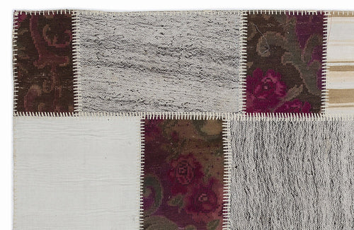 Teselya 1188 Beige Floral Wool Handmade Area Rug 5'3" x 7'7"