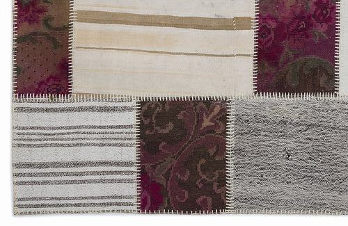 Teselya 1188 Beige Floral Wool Handmade Area Rug 5'3" x 7'7"