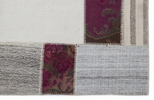 Teselya 1188 Beige Floral Wool Handmade Area Rug 5'3" x 7'7"