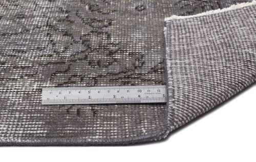 Atina Grey Vintage Wool Handmade Area Rug 5'1" x 9'0"