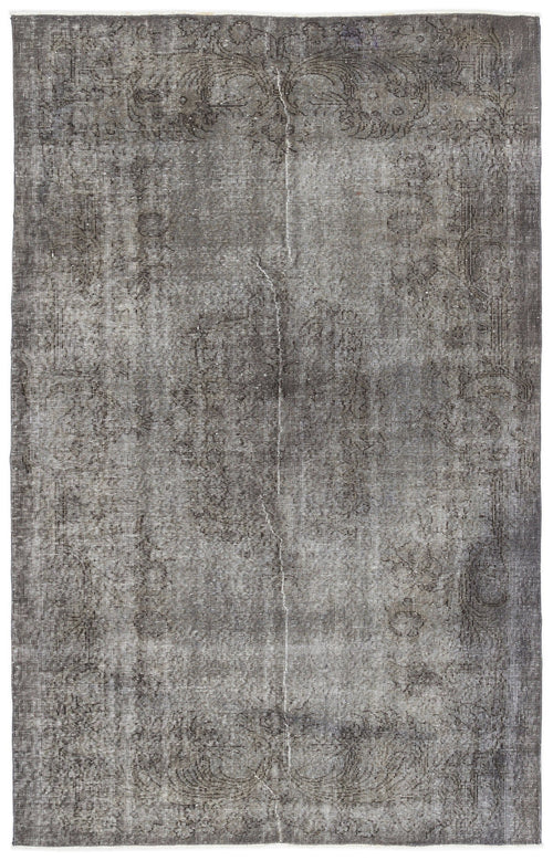 Atina Grey Vintage Wool Handmade Area Rug 5'1" x 9'0"