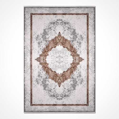 Blake Beige Classic Viscose Machine Made Area Rug