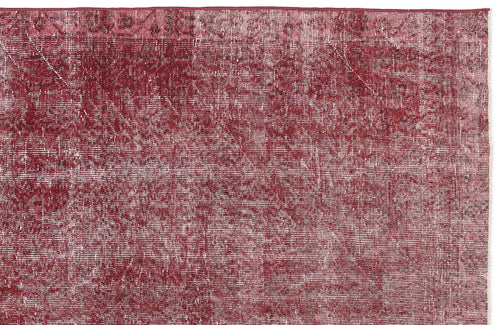 Atina Red Vintage Wool Handmade Area Rug 5'7" x 9'8"
