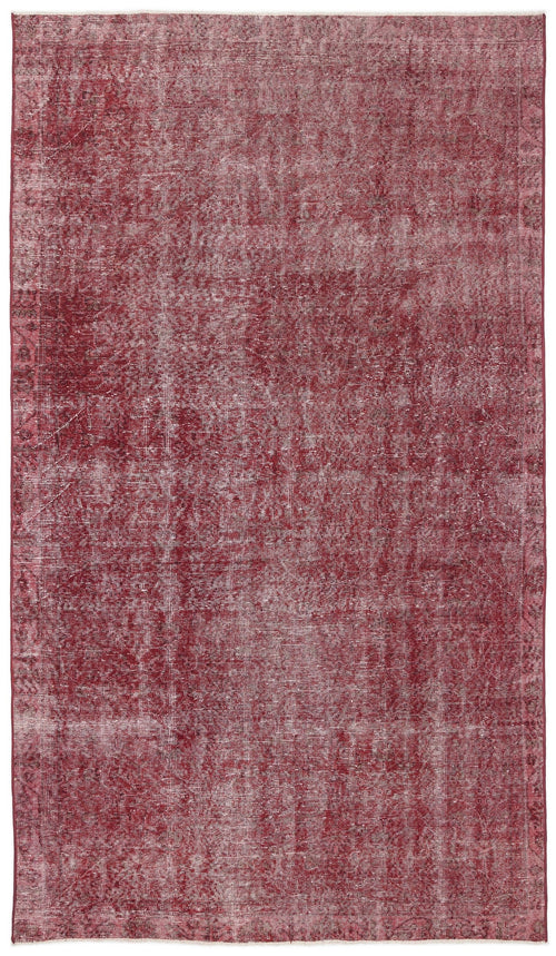 Atina Red Vintage Wool Handmade Area Rug 5'7" x 9'8"