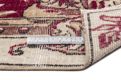 Atina Burgundy Classic Wool Handmade Area Rug 6'1" x 9'6"