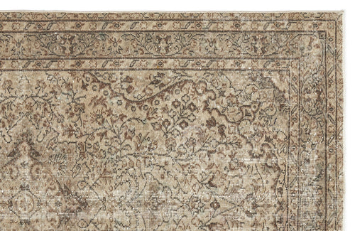 Atina 12145 Beige Vintage Wool Handmade Area Rug 5'5" x 8'8"