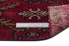 Atina Burgundy Vintage Wool Handmade Area Rug 5'1" x 8'11"