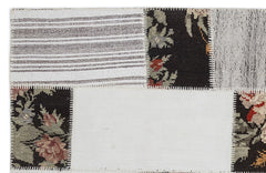 Teselya 1214 Beige Floral Wool Handmade Area Rug 5'3" x 7'7"