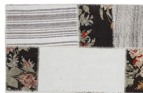 Teselya 1214 Beige Floral Wool Handmade Area Rug 5'3" x 7'7"