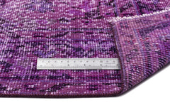 Atina Purple Vintage Wool Handmade Area Rug 6'2" x 8'10"