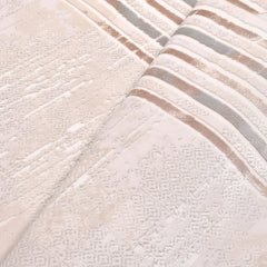 Cream Area Rug – Machine Made Polyester Frame Rug | Durable, Easy Clean