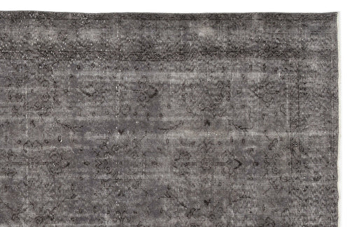 Atina Grey Vintage Wool Handmade Area Rug 6'1" x 10'0"