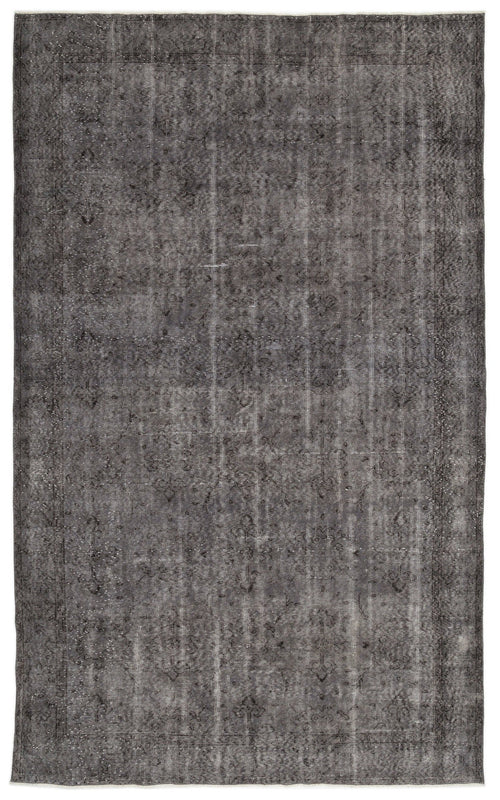 Atina Grey Vintage Wool Handmade Area Rug 6'1" x 10'0"