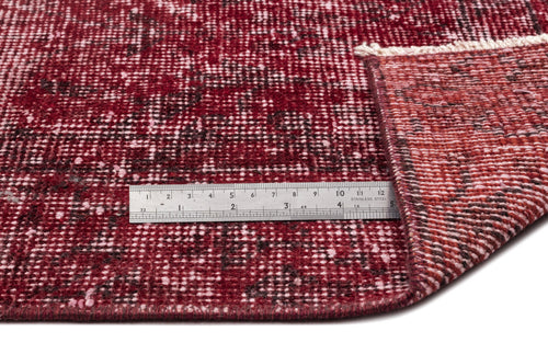 Atina Red Vintage Wool Handmade Area Rug 5'6" x 8'7"