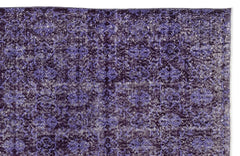 Atina Purple Vintage Wool Handmade Area Rug 6'10" x 10'8"