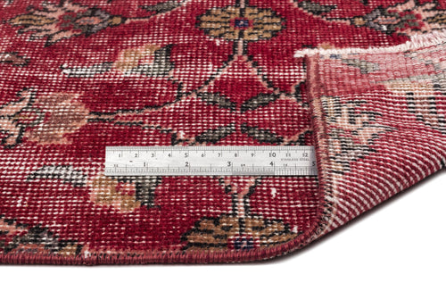 Atina Red Vintage Wool Handmade Area Rug 3'1" x 6'6"