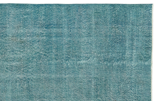 Atina Turquoise Vintage Wool Handmade Area Rug 4'11" x 8'8"