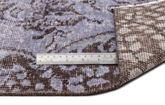 Atina Purple Vintage Wool Handmade Area Rug 5'9" x 8'6"