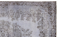 Atina Purple Vintage Wool Handmade Area Rug 5'9" x 8'6"