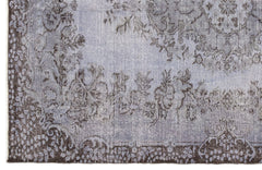 Atina Purple Vintage Wool Handmade Area Rug 5'9" x 8'6"