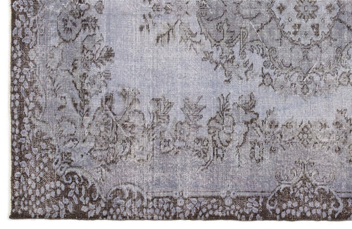 Atina Purple Vintage Wool Handmade Area Rug 5'9" x 8'6"