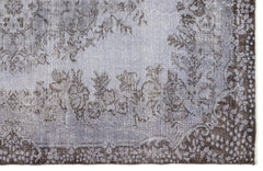 Atina Purple Vintage Wool Handmade Area Rug 5'9" x 8'6"