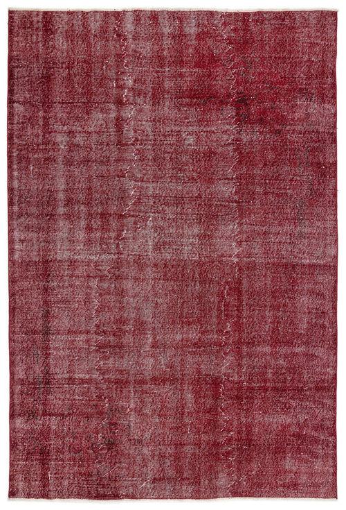 Atina Red Vintage Wool Handmade Area Rug 6'9" x 10'0"