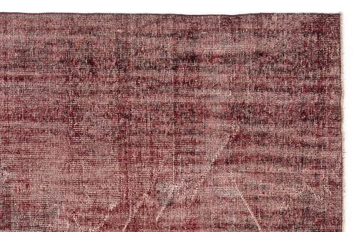 Atina Red Vintage Wool Handmade Area Rug 7'3" x 10'11"