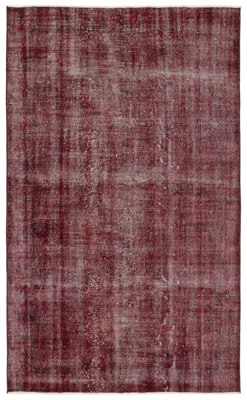 Atina Red Vintage Wool Handmade Area Rug 5'7" x 9'3"