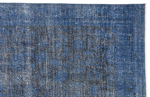 Atina Blue Vintage Wool Handmade Area Rug 5'9" x 10'9"