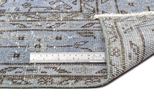 Atina Grey Vintage Wool Handmade Area Rug 5'4" x 8'5"